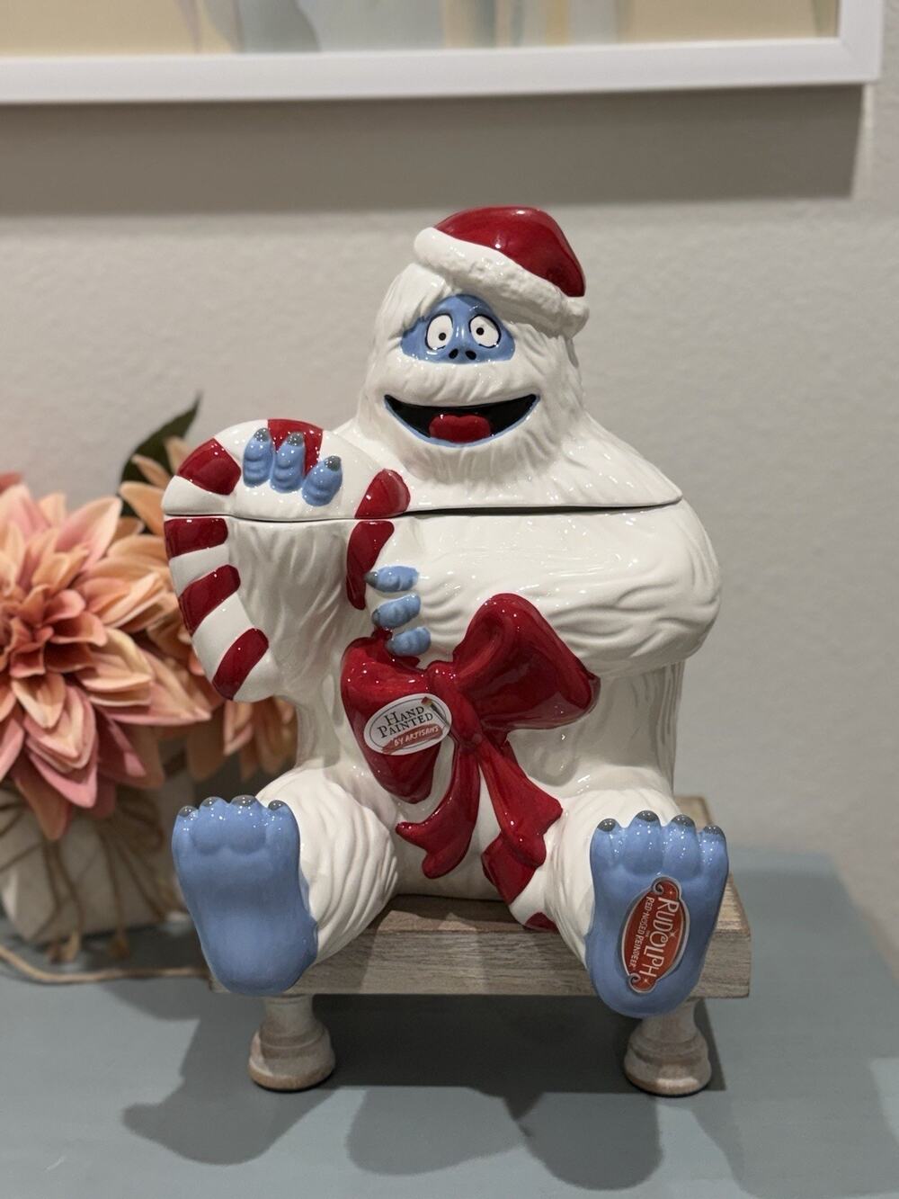 Bumble Cookie Jar Large Rudolph The Red Nosed Reindeer Abominable Snowman NEW
